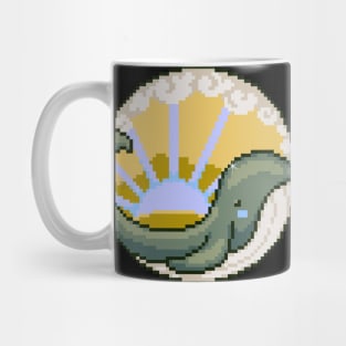 pixel whale Mug